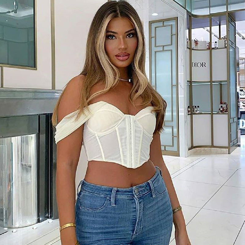 Sexy wrap chest  navel jacket