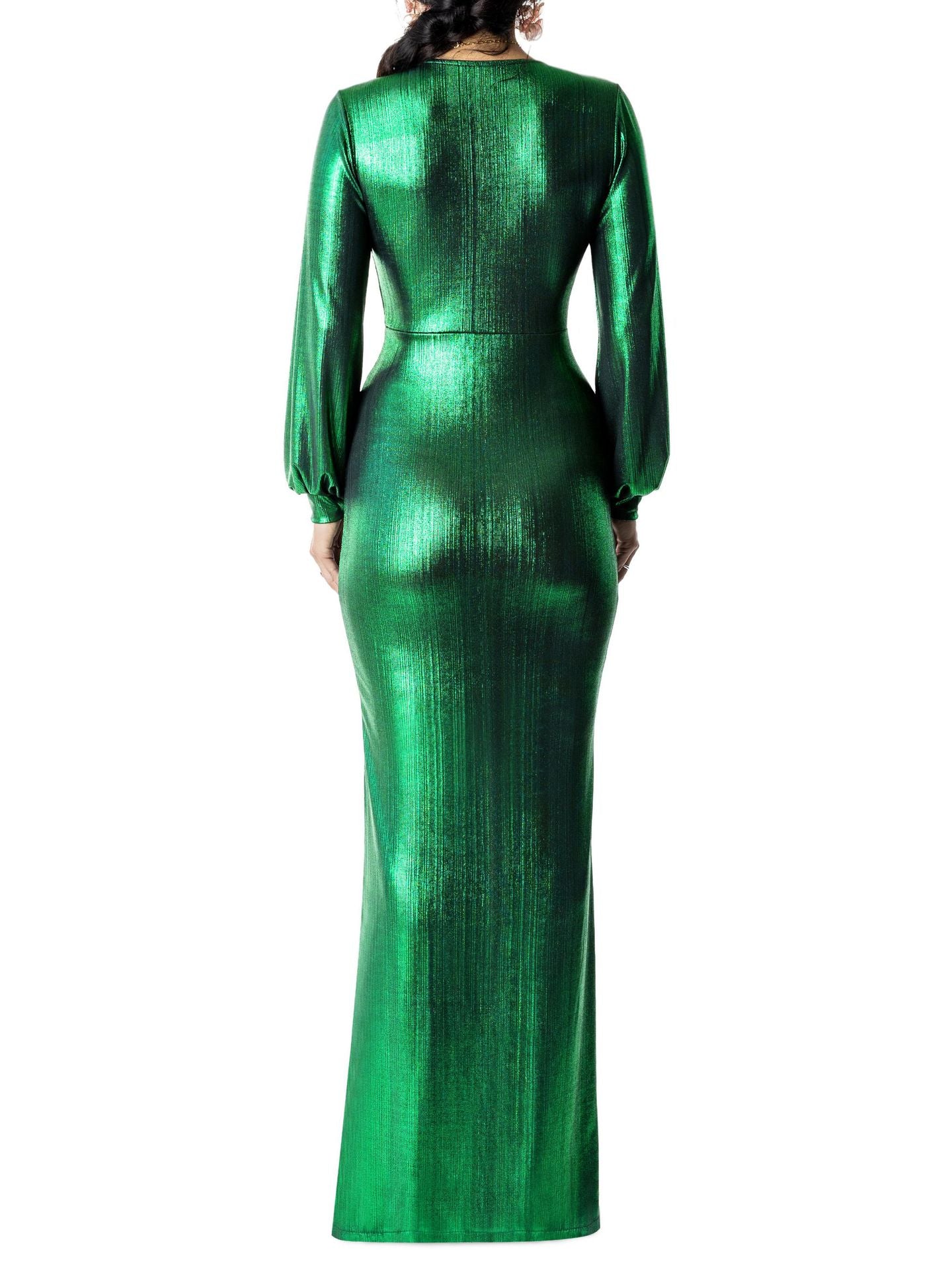 Pure Color Ice Silk Tight Sexy Women Clothing Dress