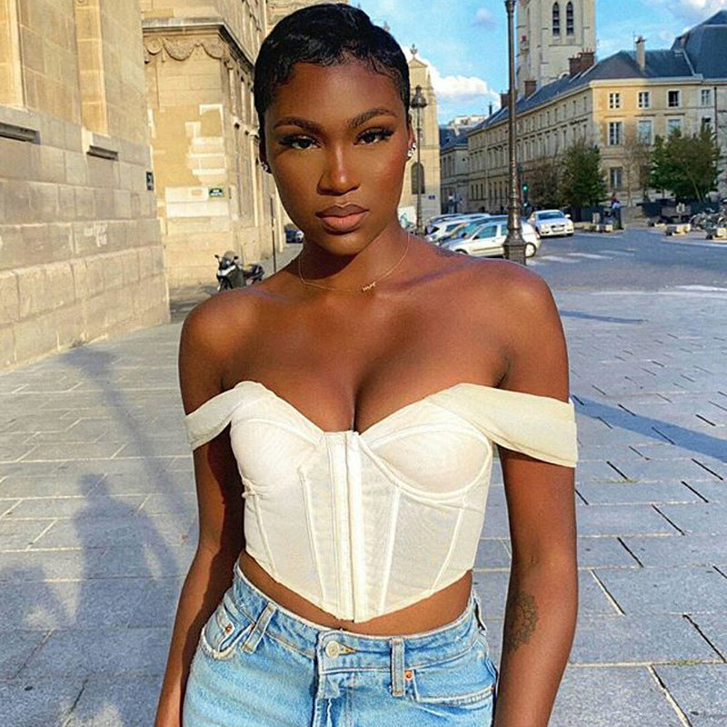 Sexy wrap chest  navel jacket