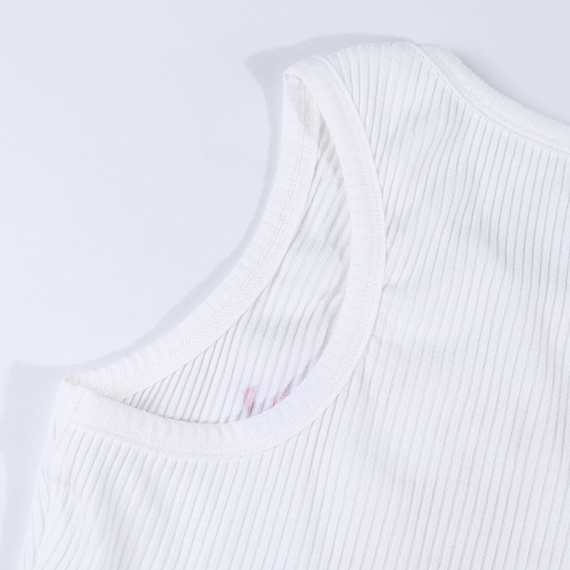 Yellow Crane Tower vest top