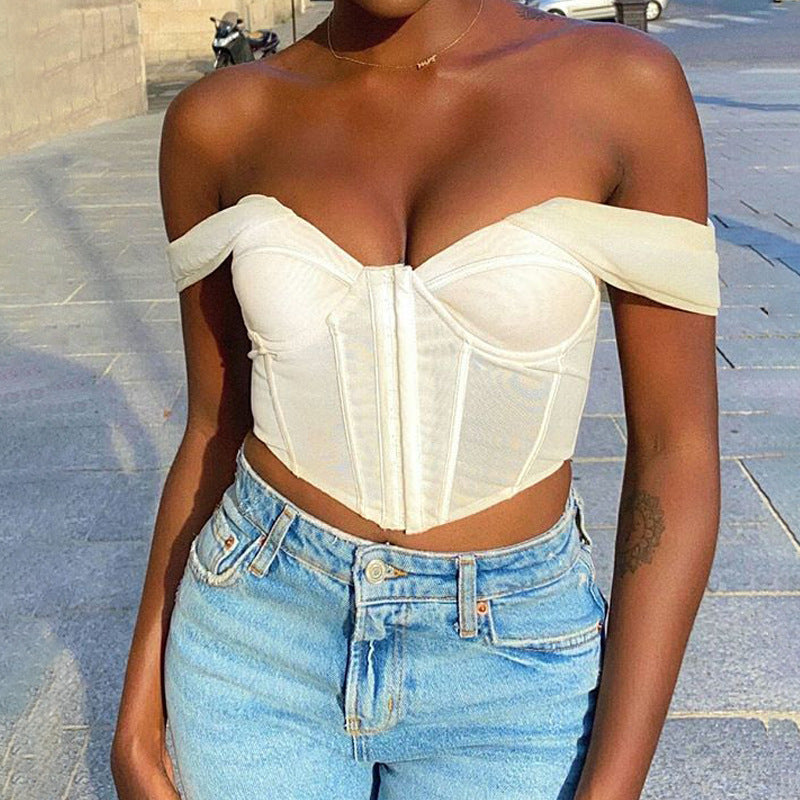 Sexy wrap chest  navel jacket