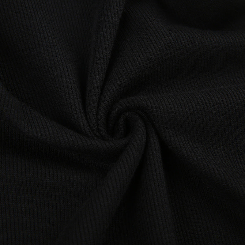 Sleeve Zipper Bag Hip Slim Dress Woman