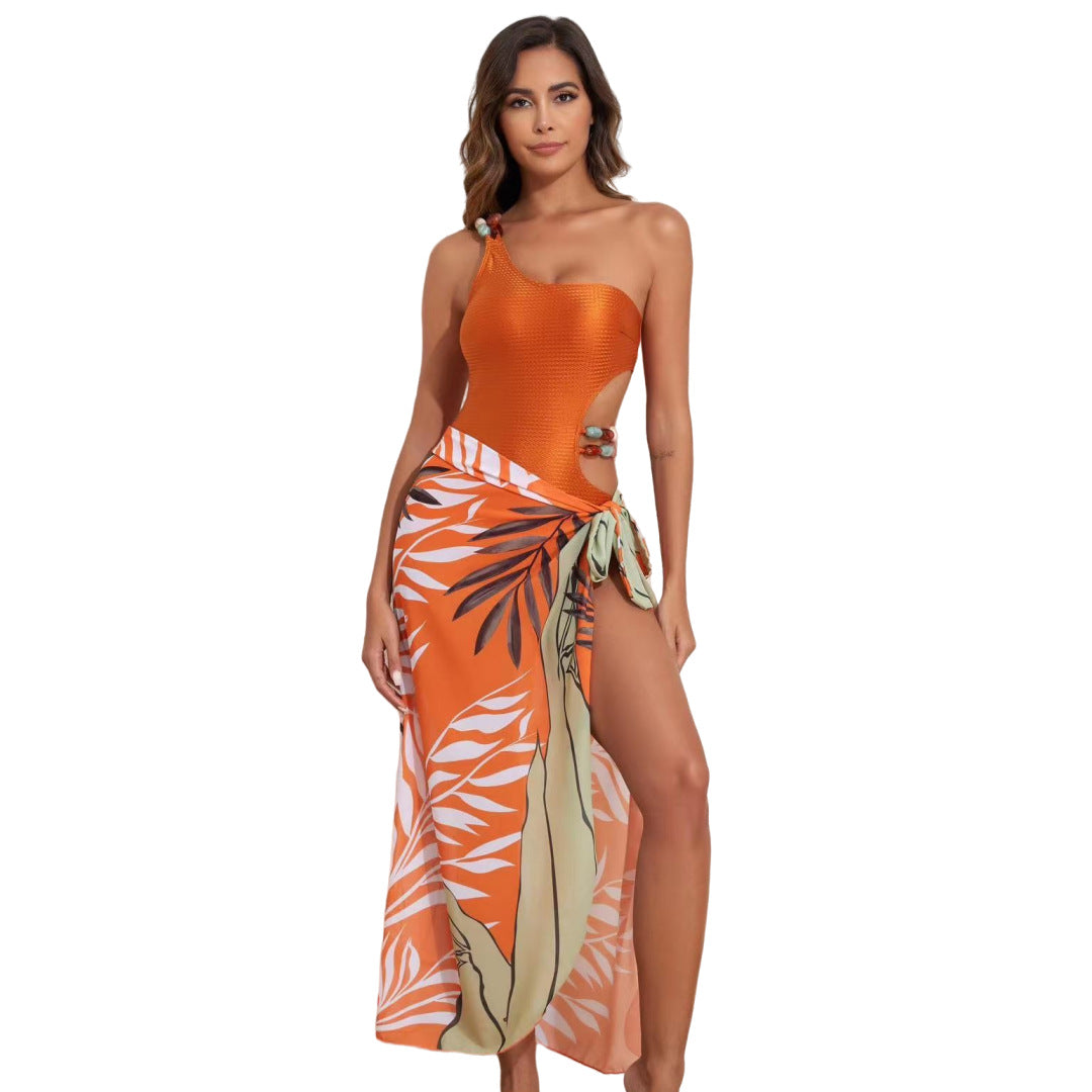 French Style Tulle Skirt Swimsuit