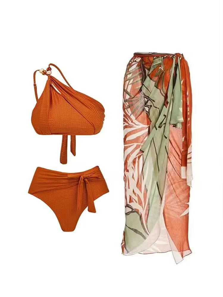 French Style Tulle Skirt Swimsuit