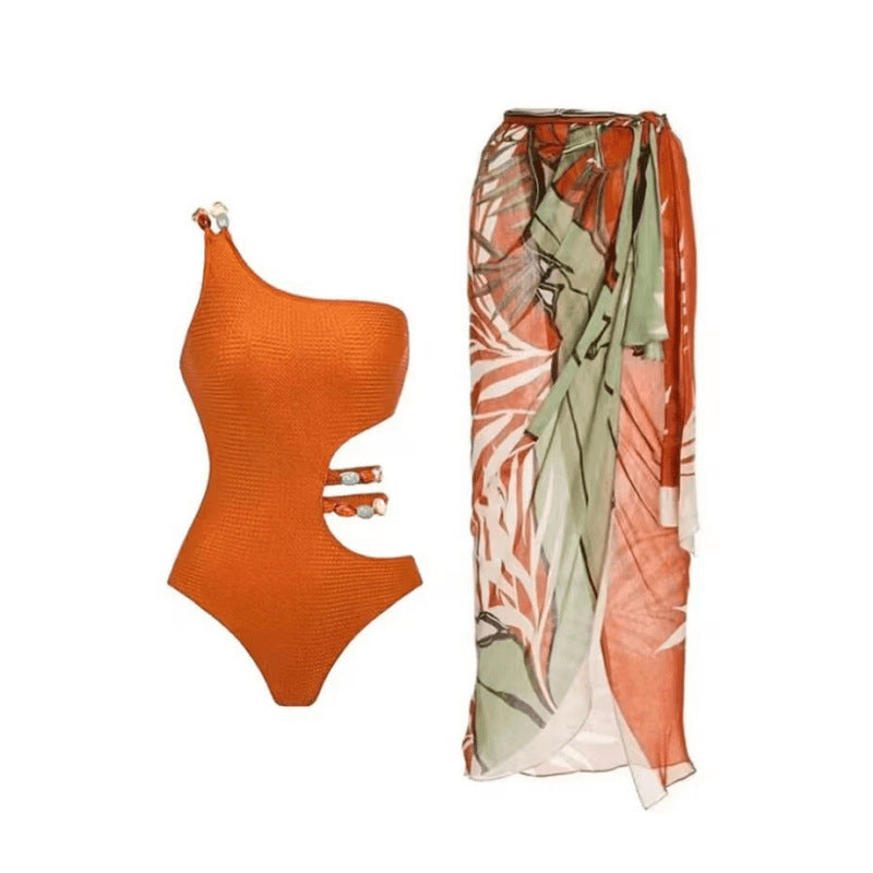 French Style Tulle Skirt Swimsuit
