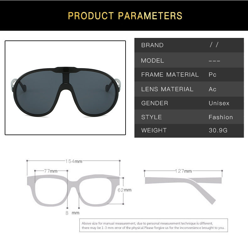 Toad Large Rim Sunglasses Fashion