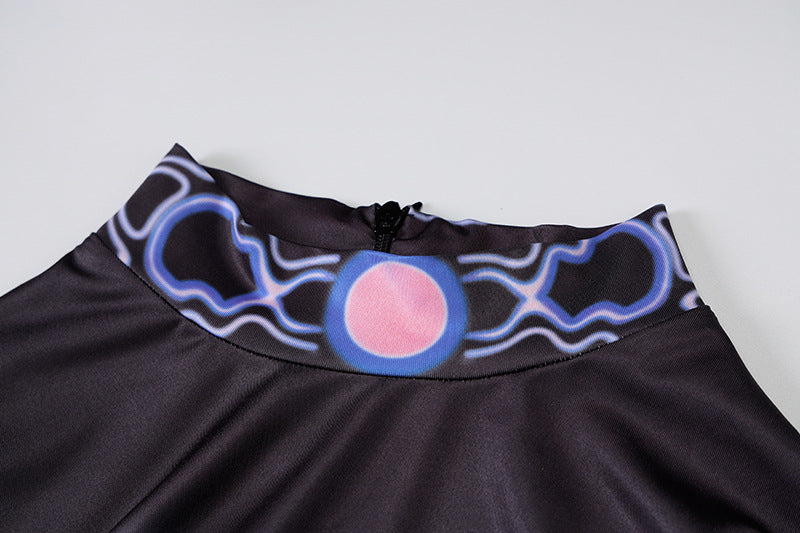 Personalized Printed Long-sleeved Sports Yoga Jumpsuit